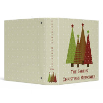 Calico Christmas Trees 1.5" Photo Binder by 13BlackCatsDesigns Calico Christmas Trees 1.5" Photo Binder