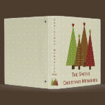 Calico Christmas Trees 1" Photo Binder binders