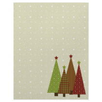 Calico Christmas Trees Letterhead