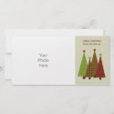 Calico Christmas Trees Photo Card photocard