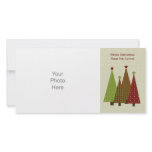 Calico Christmas Trees Photo Card