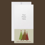Calico Christmas Trees Photo Card photo cards