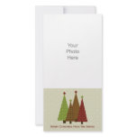 Calico Christmas Trees Photo Card