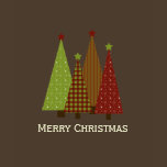 Calico Christmas Trees T-Shirt