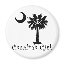 Calico Jack Pirate Carolina Girl magnets