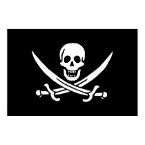 Calico Jack Pirate Flag Print