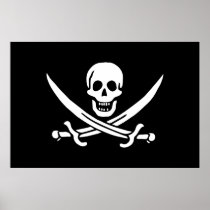 Calico Jack Pirate Flag Print