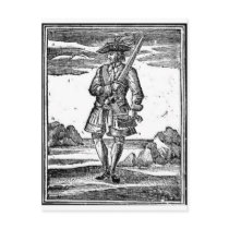 Calico Jack Portrait postcards
