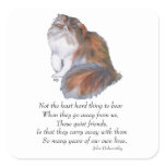 Calico Persian Cat Rainbow Bridge Stickers