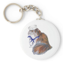 Calico Persian Cat Sailor Key Chains
