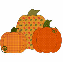 Calico Pumkin Trio Ornament photo sculptures by 13BlackCatsDesigns Calico Pumkin Trio Ornament photo sculptures