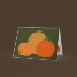 Calico Pumpkin Trio Card cards