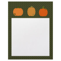 Calico Pumpkin Trio Letterhead by 13BlackCatsDesigns Calico Pumpkin Trio Letterhead