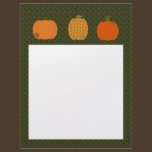 Calico Pumpkin Trio Letterhead letterhead