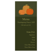 Calico Pumpkin Trio Menu Card rack cards