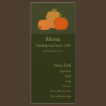 Calico Pumpkin Trio Menu Card rack cards