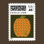 Calico Pumpkin Trio Postage Stamp stamps