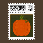 Calico Pumpkin Trio Postage Stamp stamps