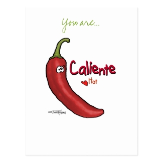 Caliente Hot Stuff - Valentine card