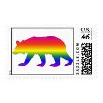 Calif Rainbow Bear postage by LoveMale Calif Rainbow Bear postage