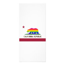 Calif rainbow Flag rack cards