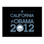 CALIFONIA FOR OBAMA 2012.png Post Cards