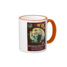 California Admission Day Festival Woman with Bear Mugs