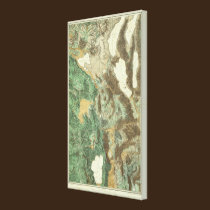 California and Nevada 4 canvas prints