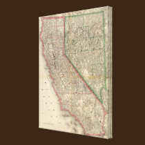California and Nevada canvas prints
