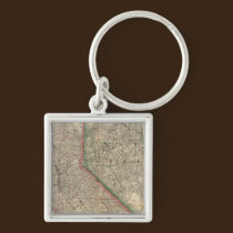 California and Nevada keychains