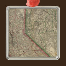 California and Nevada ornaments