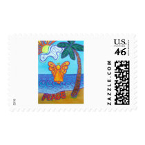 California Beach Angel postage