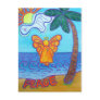 California Beach Angel Postcard