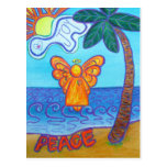 California Beach Angel Postcard