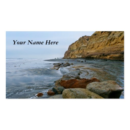 California Beach Business Cards (front side)