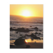California Beach Sunset postcard