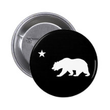 California Bear Pinback Button