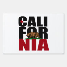 CALIFORNIA BEAR PRIDE - SIGNS