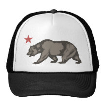 California bear STAR Mesh Hats