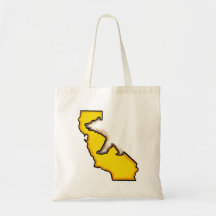 California bear state symbol reusable bag
