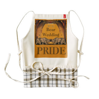 California Bears Heart Apron with Gay Grooms
