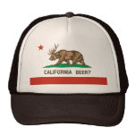 California Beer?  Bear Deer State Flag Hat