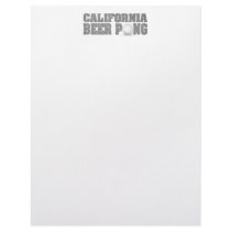 California Beer Pong letterhead