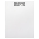 California Beer Pong Letterhead Design