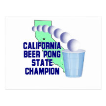 California Beer Pong State Champion Post Cards