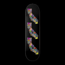 California Black Skateboard