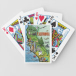 California Cartoon Map Card Decks