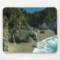 California Coast Waterfall Mousepad