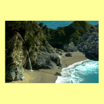 California Coast Waterfall Poster posters