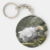 California condor chick keychain